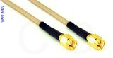 Coaxial Cable, SSMA to SSMA, RG316 double shielded, 1 foot, 50 ohm