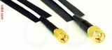 Coaxial Cable, SSMA to SMA, RG196 low noise, 4 foot, 50 ohm