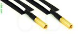 Coaxial Cable, SSMB to SSMB, RG188 low noise, 1 foot, 50 ohm