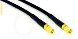 Coaxial Cable, SSMC to SSMC, RG174 low noise, 1 foot, 50 ohm
