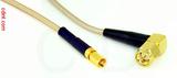 Coaxial Cable, SSMC to SMA 90 degree (right angle), RG316, 16 foot, 50 ohm