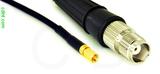 Coaxial Cable, SSMC to TNC female, RG174, 1 foot, 50 ohm