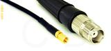 Coaxial Cable, SSMC to TNC female, RG174 low noise, 6 foot, 50 ohm