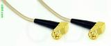 Coaxial Cable, SMA 90 degree (right angle) to SMA 90 degree (right angle), RG316 double shielded, 3 foot, 50 ohm