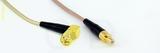 Coaxial Cable, SMA 90 degree (right angle) to SMB jack (male contact), RG316, 40 foot, 50 ohm