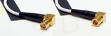 Coaxial Cable, SMA 90 degree (right angle) female to SMB 90 degree (right angle) plug (female contact), RG188, 6 foot, 50 ohm
