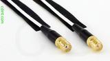 Coaxial Cable, SMA female to SMA female reverse polarity, RG196 low noise, 24 foot, 50 ohm