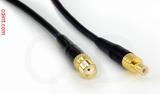 Coaxial Cable, SMA female to SMB jack (male contact), RG174 flexible (TPR jacket), 20 foot, 50 ohm
