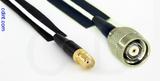 Coaxial Cable, SMA female to TNC reverse polarity, RG196 low noise, 16 foot, 50 ohm