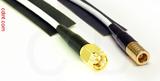 Coaxial Cable, SMA to SMB plug (female contact), RG188 low noise, 2 foot, 50 ohm