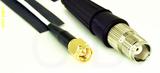Coaxial Cable, SMA to TNC female, RG196 low noise, 10 foot, 50 ohm