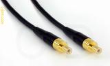 Coaxial Cable, SMB jack (male contact) to SMB jack (male contact), RG174 flexible (TPR jacket), 4 foot, 50 ohm