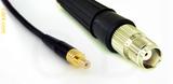 Coaxial Cable, SMB jack (male contact) to TNC female, RG174 low loss, 3 foot, 50 ohm