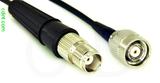 Coaxial Cable, TNC female to TNC reverse polarity, RG174 flexible (TPR jacket), 24 foot, 50 ohm