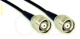 Coaxial Cable, TNC reverse polarity to TNC reverse polarity, RG174, 1 foot, 50 ohm