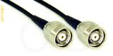 Coaxial Cable, TNC reverse polarity to TNC reverse polarity, RG174 flexible (TPR jacket), 8 foot, 50 ohm